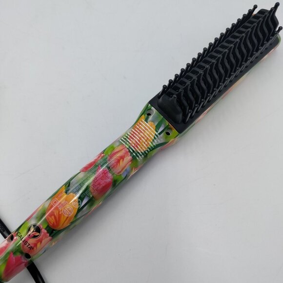 Calista TrianglPRO Triangl Pro Heated Hair Detailer Brush Tulip Floral Pattern - Picture 5 of 11